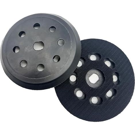 Plateau de ponçage de 125 mm avec 8 trous de rechange pour BD190 KA190E SPEC375, plaque de support, compatible avec ponceuse excentrique, durabilité (1/5)