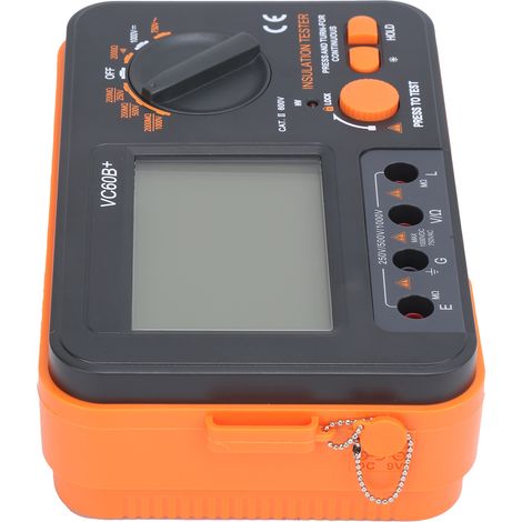 VC60B+ Megohmmeter mit akustischem und optischem Alarm, Kurzschlusserkennung, automatischer Rückstellung, tragbar, klein, multifunktional, Isolationswiderstandsmessgerät (1/5)
