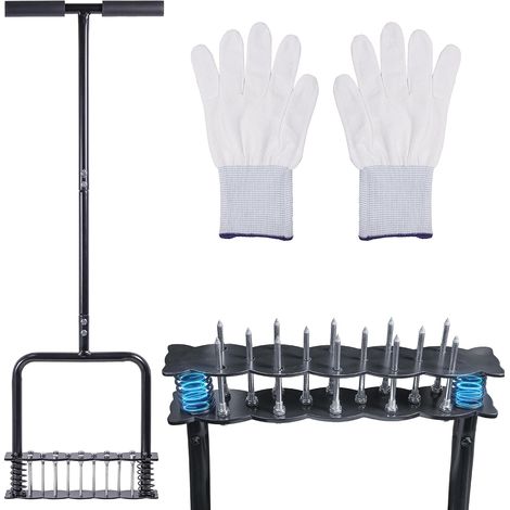 Aérateur Gazon, aérateur de pelouse pour ameublir Le Sol et la Ventilation de la terrasse, Outils d'aérateur d'herbe pré-assemblés pour Cour, aération de pelouse, Outil de Jardin (1/5)