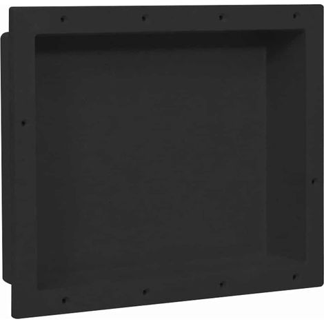 vidaXL Hornacina de ducha negro 41x51x10 cm (1/5)