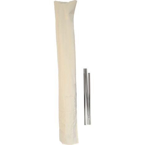 Copriombrellone copertura ombrellone protettiva HHG-691/Florida/Casoria poliestere 3 metri avorio (1/5)