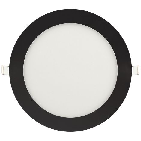 Dalle LED dimmable 18W 2700K 1170lm Noir IP20 (1/2)
