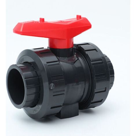 Robinet À Boisseau Sphérique - PVC-U - 50 mm - Pour Piscine Aquarium Et Assainissement - Raccord Manchon Adhésif - 1 Pièce