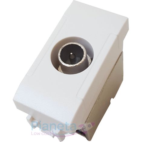 Interruttori prese pulsanti bianco frutti compatibili con Bticino Living Light e International  Presa TV EW42002D
