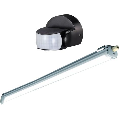 Tubo LED con rilevatore di movimento per ambienti umidi Lampada LED per ambienti umidi 120 cm lampada da officina lampada da vasca, 36 watt LED 4320 lumen 6400K bianco freddo (1/5)