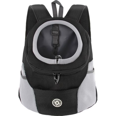 1 Sac à Dos pour Chien, Sangles Réglables, Fond Étanche, Maille Respirante, Randonnée Voyage (1/5)