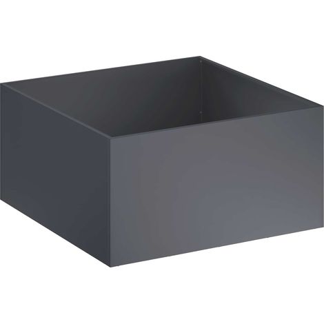Cache-pot de jardin Anthracite 80 x 80 x 40 cm vidaXL