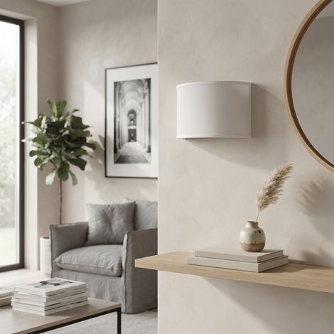 Aplique de Pared con Pantalla Blanca  Serie ADINA (1/5)