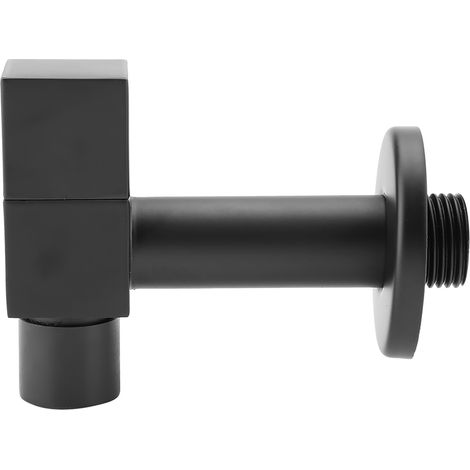 Machine à laver carrée entièrement en cuivre noir avec robinet à 4 points, machine à laver de balcon et évier à serpillière avec un seul robinet d'eau froide. (1/5)