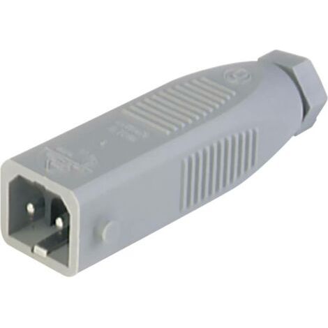 Hirschmann 932 038-106-1 Connecteur d'alimentation STAS mâle, droit Nombre total de pôles: 2 + PE 16 A gris 1 pc(s) (1/3)