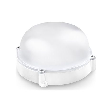 Aplique led redondo matel exterior IP65 blanco 12W 6400K (1/4)