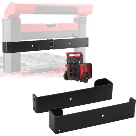 Support de plaque de montage compact pour boîte à outils roulante, permettant d'avoir les outils à portée de main. Compatible avec la barre latérale métallique de la boîte à outils Packout 4822-8426. (1/4)
