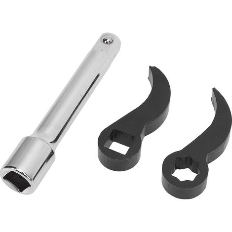 Lot de 3 embouts adaptateurs clé à pied de biche carré et étoile 1/2 pouce pour clé à douille (1/5)