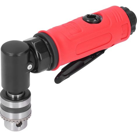 Mini perceuse pneumatique industrielle 1/4 po en alliage de zinc avec coude à 90° pour espaces restreints