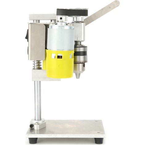 Perceuse à colonne d'établi compacte, machine de perçage miniature pour atelier domestique et bricolage, mandrin 1,5-10 mm, 110-240V AC (1/5)