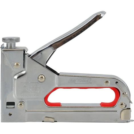 Grapadora manual awtools ergonómica plateada metal 3.2 kg