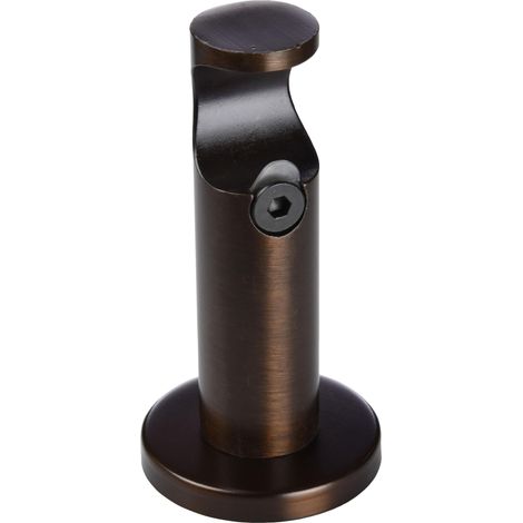 Gardinia Supporto per bastoni per tende Ø 25 mm, 1 binario, Aperto, Linea Windsor, 8 cm, Metallo, Bronzo (1/5)