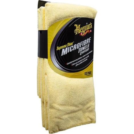Accesorio de limpieza Meguiars supreme shine microfiber towels doble cara alta absorción (1/2)