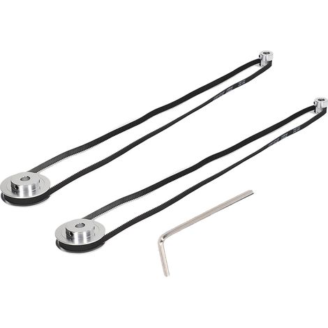 jeux de poulies synchrones 20T 60T GT2 pour imprimante 3D, tour CNC, alésage intérieur 8 mm (1/5)