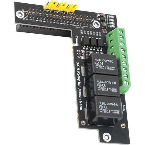 Relais-Erweiterungsplatine, 3-Kanal-Modul, GPIO 40-PIN-Schnittstelle zur Gerätesteuerung (1/5)