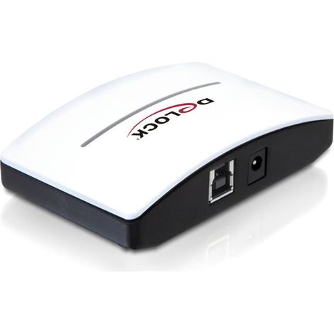 DELOCK Hub externo USB 3.0 de 4 puertos con alimentación opcional negro (1/2)