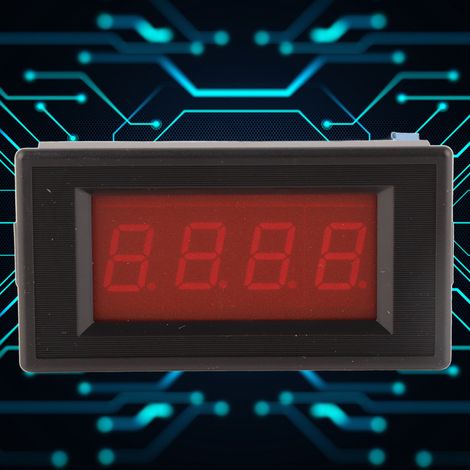 Ampèremètre numérique à affichage LED rouge 3 1/2 pouces, 50 A (75 mV) CC, réponse rapide. (1/5)