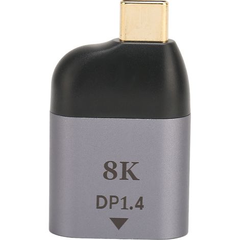Adaptateur USB-C vers DisplayPort, compatible 8K à 60 Hz avec les casques VR, MacBook Pro/Air, Surface Book, iPad Pro, iMac et Galaxy. (1/5)