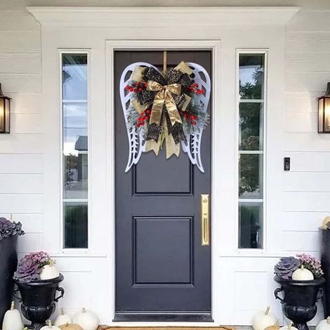 Guirlande Ange - Décoration De Porte De Noël - Pour Intérieur Et Extérieur - 1 Pièce (1/5)