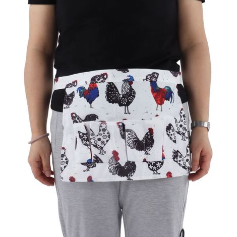 Kinderschürze mit 3 Taschen, Modell 2 - Waschbarer Stoff, Größe S (62 g)