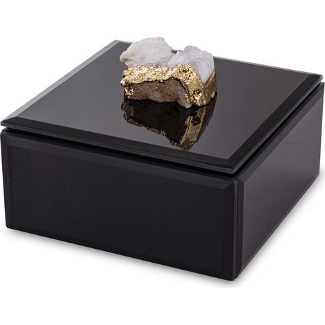 Portagioie nero, bianco, oro 8,5x12x12 cm (1/5)