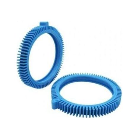 Pneu arrière cranté bleu pour robot nettoyeur de piscine Victor R 300, compatible Hayward Phoenix, adhérence optimale et durabilité exceptionnelle pour un nettoyage efficace (1/4)