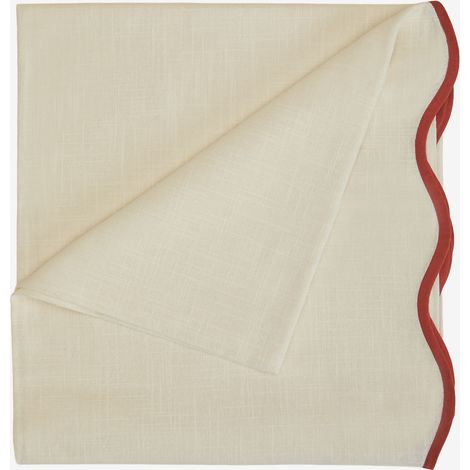 SKLUM Tischdecke 170x250 cm aus Velisca-Baumwolle Granat