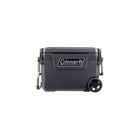 Coleman 2193724 Convoy Ghiacciaia Rigida Isolata 66 L con Ruote e Maniglia Telescopica Mantiene il Ghiaccio fino a 5 Giorni colore Nero