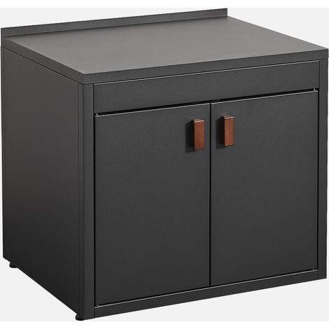 Módulo cocina exterior de acero 2 puertas, 80cm