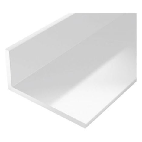 Perfil ángulo plástico 1000/20x10mm blanco (1/2)