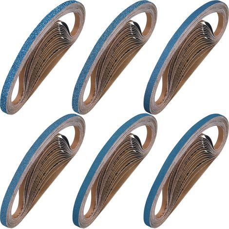 40PCS Bandes Abrasives 9 x 533 mm Grain 40/60/80/120/240/400 (1/5)