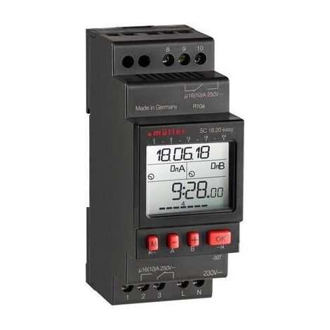 Müller SC 18.20 easy programador horario negro