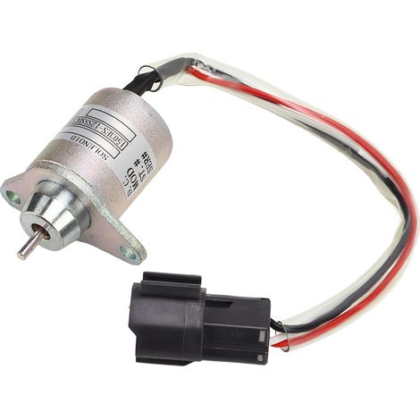 Électrovanne d'arrêt 12V DC 119233-77931, métal haute performance, remplacement pour Hyundai, arrêt moteur fiable. (1/5)