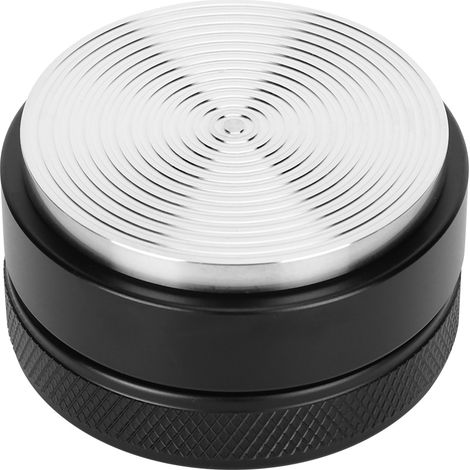 Höhenverstellbarer Kaffeespender aus Edelstahl mit rutschfestem Gewindefuß (58 mm schwarzer Fuß) (1/5)