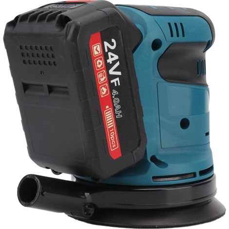 Ponceuse orbitale sans fil 125mm, 3 vitesses, batterie rechargeable, machine à poncer électrique 100-240V avec chargeur, prise UE (1/5)
