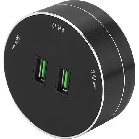 Prise de Courant Facilement Amovible, Montage en, degré 250V, avec Double Port USB et Prise USB Supplémentaire, Commutateurs à Double Cercle. (1/5)
