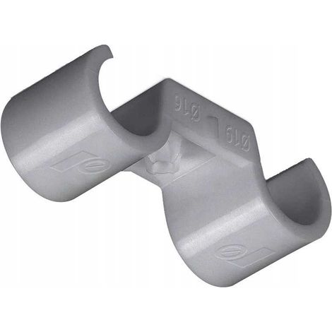 Kunststoffhalter für Röhren 2x25 mm, 30 Stück (1/2)