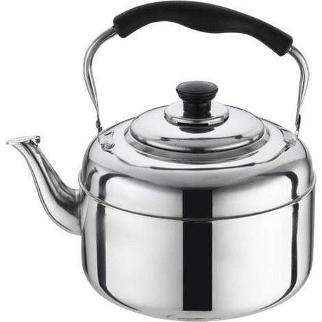 2L Stovetop Kettle, Stainless Steel Stovetop Teapot, Gas Kettle, Heat Resistant Handle, Stainless Steel Teapot (1/5)