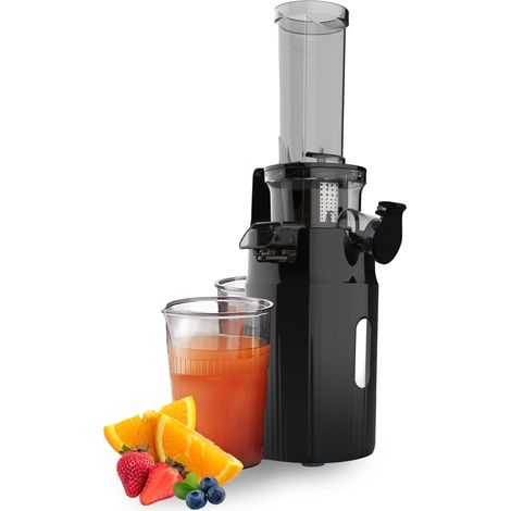 Pelamatic - Estrattore di Succo Lento Compatto  Tecnologia Spremitura a Freddo Nutrienti  Design Elegante e Salvaspazio  Funzionamento Silenzioso, Nero, Plastica (1/3)