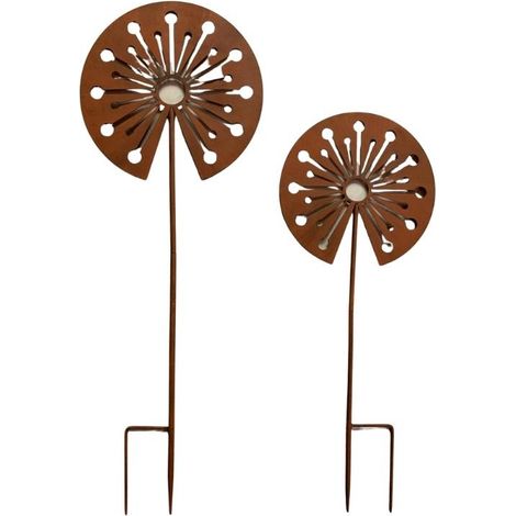 Ensemble 2 tuteurs fleurs 33x91cm