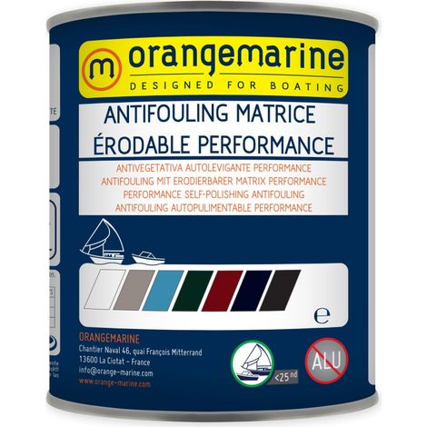 Antifouling matrice érodable bleu clair 750 ml – Protection renforcée contre salissures – Vitesse jusqu'à 25 nœuds – Compatible polyester, bois, acier