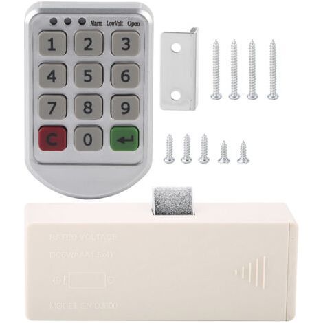 ABS Plastic Panel Digital Electronic Intelligent Password Keypad Number Cabinet Door Code Lock (1/5)
