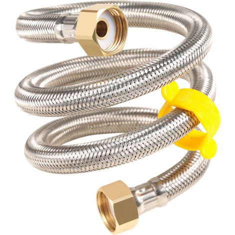Tuyau inox ø20mm intérieur F-f1/2 pouce longueur 100cm (1/5)