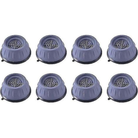 Patins anti-vibrations pour lave-linge, support stabilisateur et antibruit pour sèche-linge et meubles (8 pièces). (1/5)