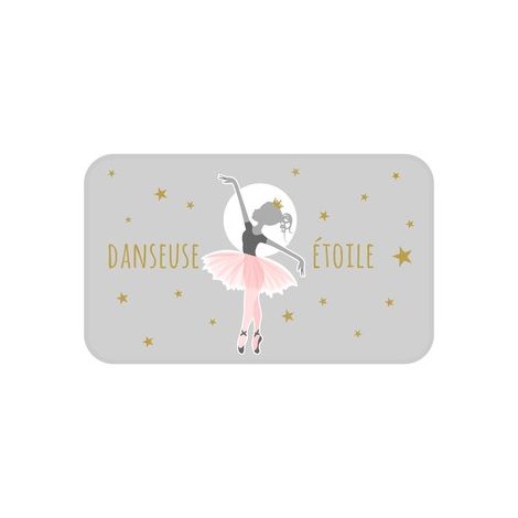 Tapis pour enfant DANSEUSE ETOILE, 45 x 75 cm (1/3)